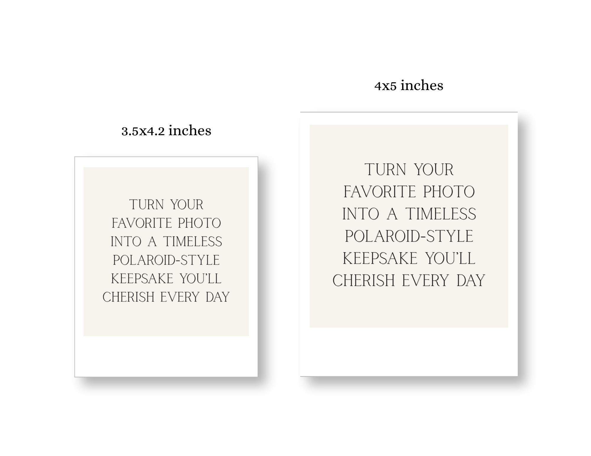 Classic Polaroid Keepsake