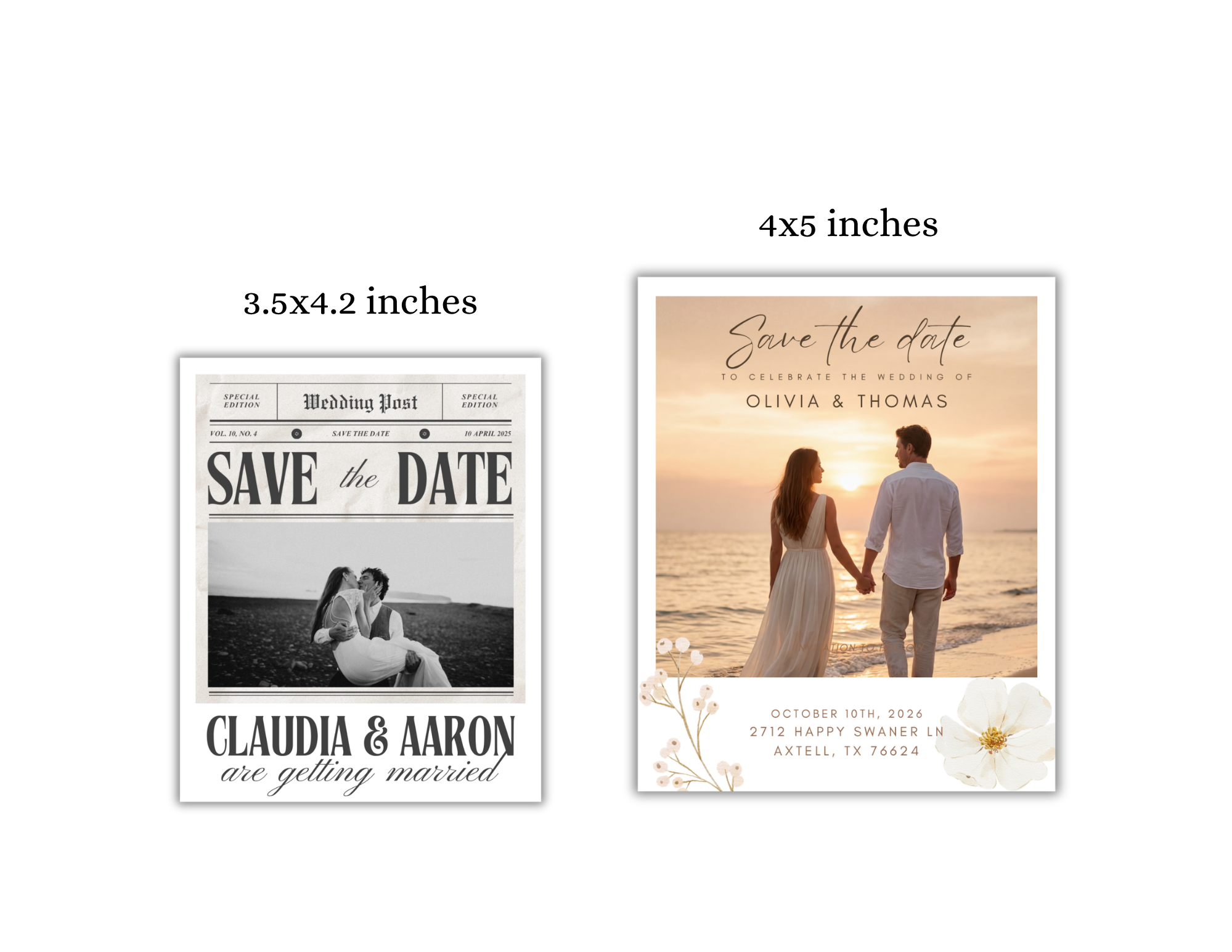 Save The Date Polaroid