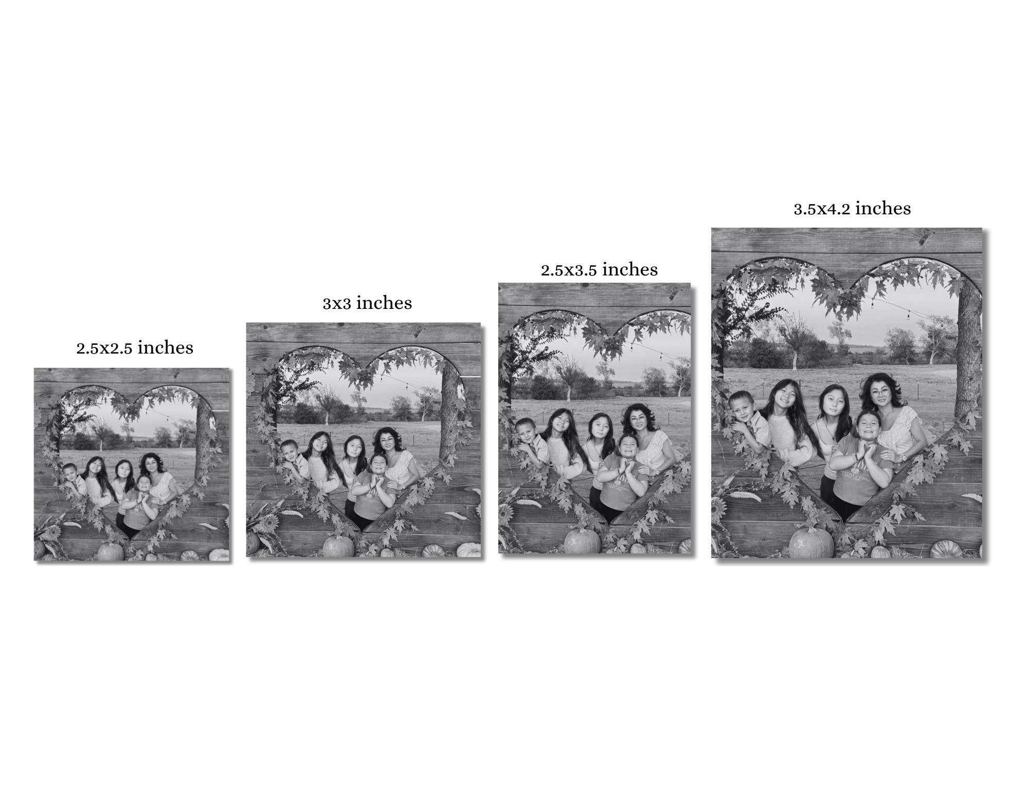B&W Keepsake Magnets